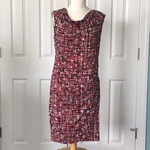 George, red& black, casual dress, size 8-10